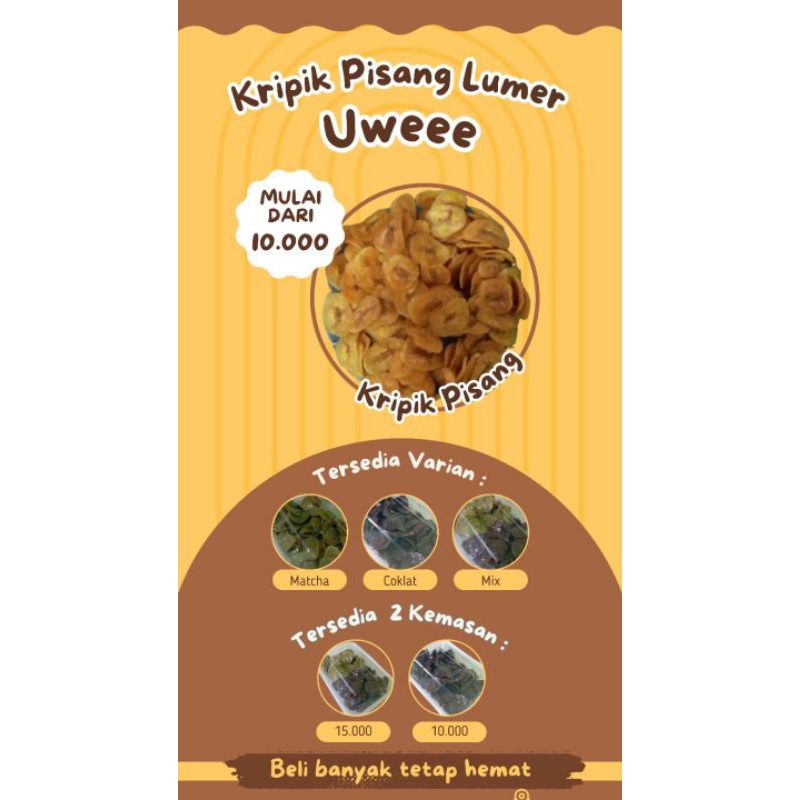 

Keripik Pisang Lumer Uwee