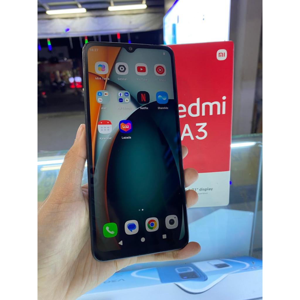 XIAOMI REDMI A3 4/128GB SECOND SEKEN BEKAS RAM 4 INTERNAL 128