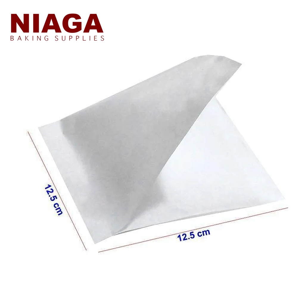 

Kertas Burger Laminasi 12.5x12.5cm - Kertas Bungkus Burger / Burger Wrap