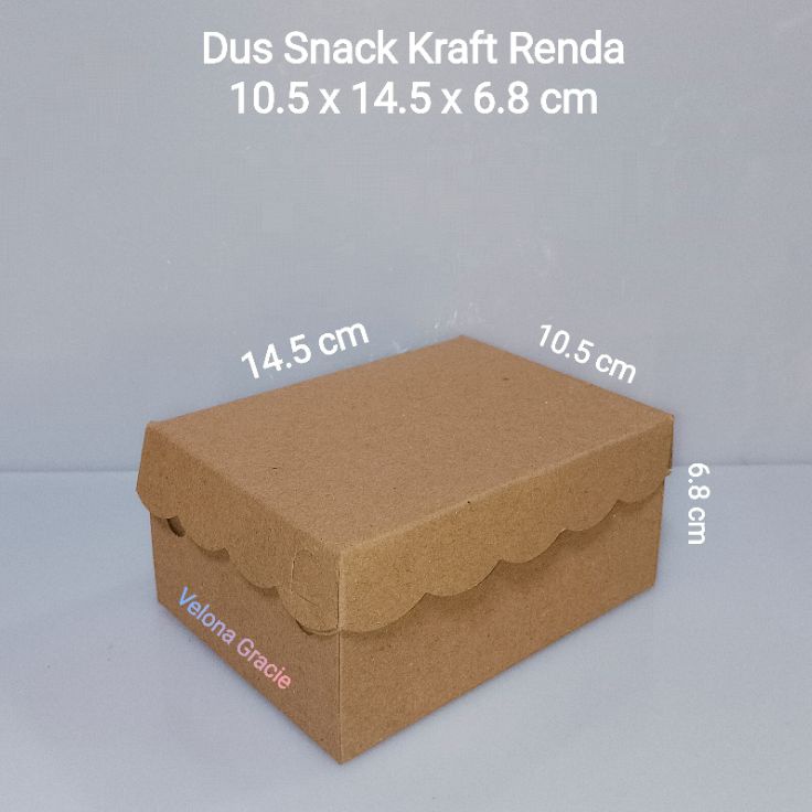 

Hemat Diskon Dus Kraft 1x14 Renda isi 5 pcs Kotak Kue Snack Box Coklat non lami