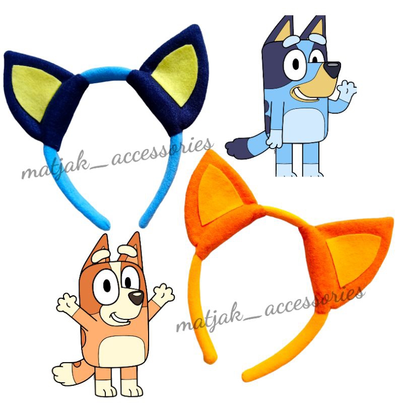 Bando Karakter Bluey Inspired Cosplay Kartun Anak Bluey Bingo