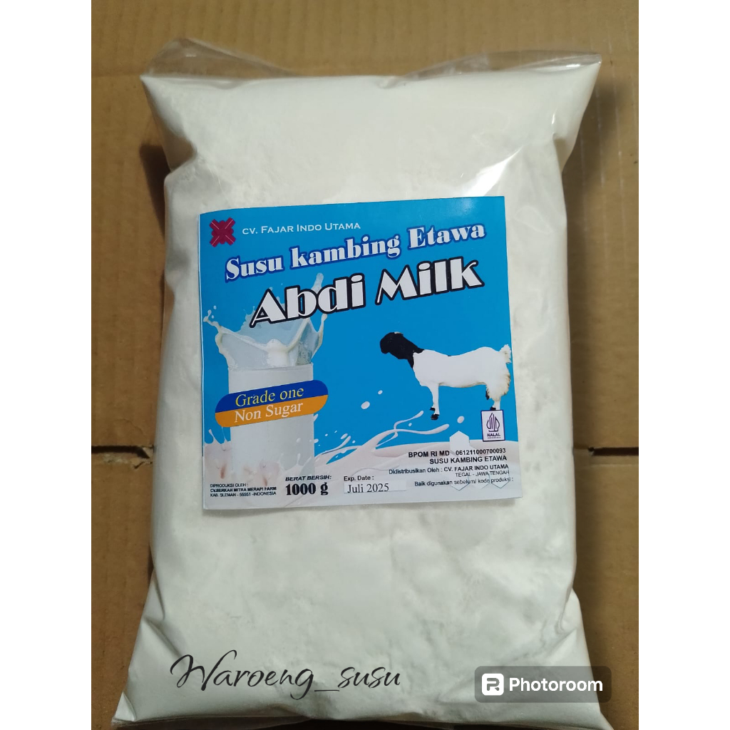 

Non Sugar Grade 1 & 2 Susu Bubuk Kambing Etawa ABDI MILK
