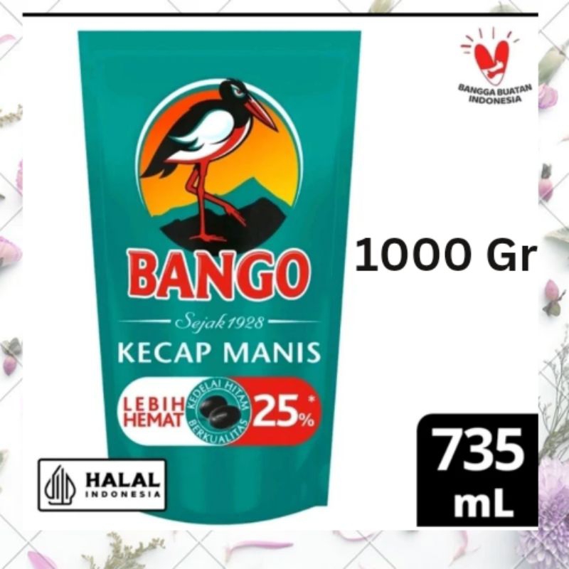 

Kecap Manis Bango 735ML/720ML /1000Gr // Kecap Bango Reffil 735 ML