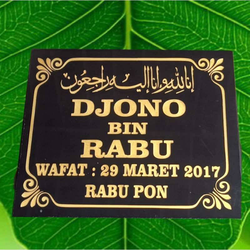 prasasti kijing/nisan makam.