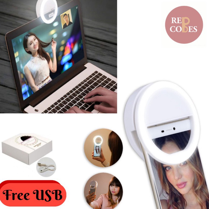 Sale Bna RING LIGHT SELFIE LED  SELFIE LAMP RING UTK HP TABLET DAN LAPTOP  Ready Stock