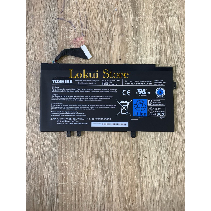 Baterai Laptop Toshiba Satellite PA5073U U925t U920 U920T U920T-100 U920T-108 U920T-109 PABAS267 PA5