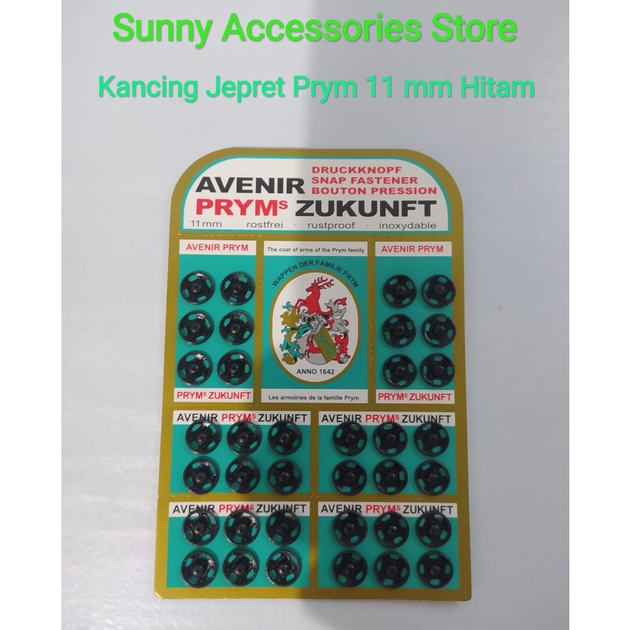 

Serbu Produk Kancing Jepret Prym Zukunft 11 mm Hitam Premium Product 1 Papan36 Set