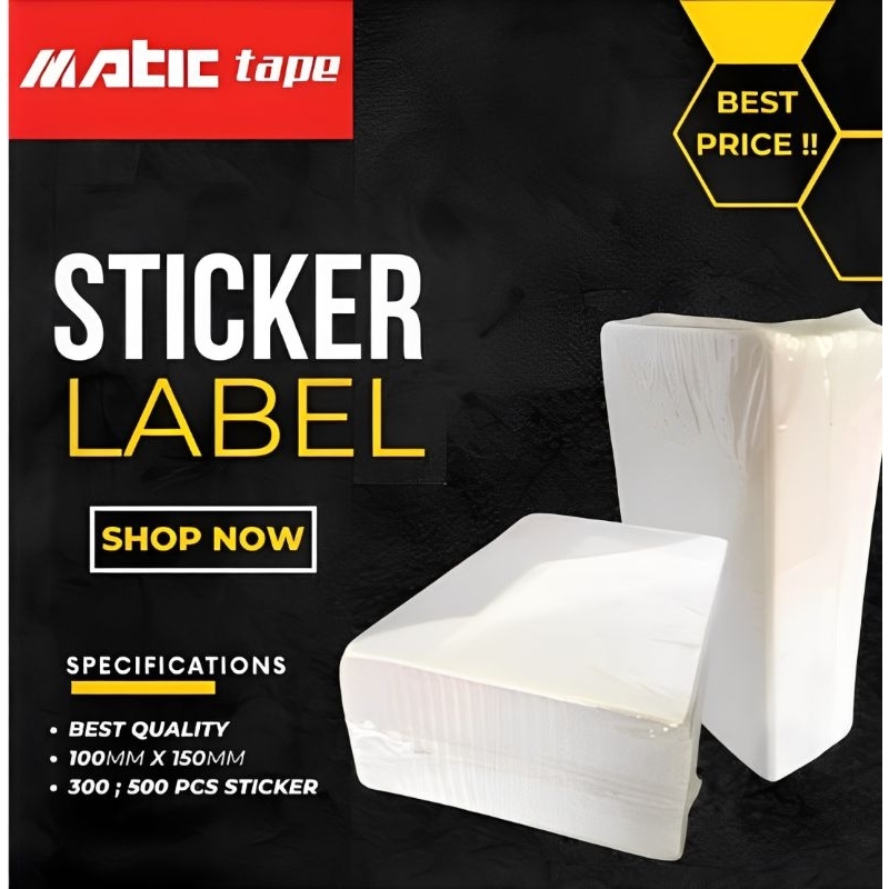 

THERMAL SHEET / Label Sticker 100mm x 150m (500 Pcs)