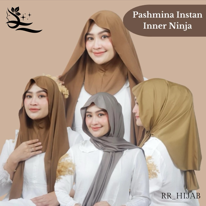 Pashmina Oval Inner 2In1 Jersey | Pashmina Instan | Menutup Leher Dan Dada