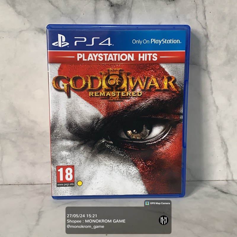 BD KASET PS4 GOD OF WAR REMASTERED GOW 3 PLAYSTATION 4 SECOND