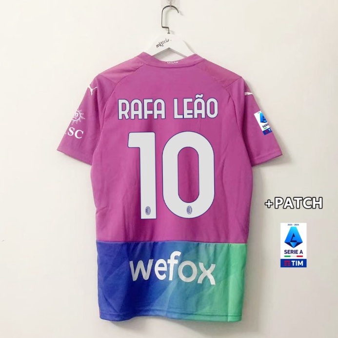 TERDAHSYAT READY STOK JERSEY AC MILAN 3RD FULL PATCH UCL 223 224 JERSEY BOLA FULL PATCH UCL