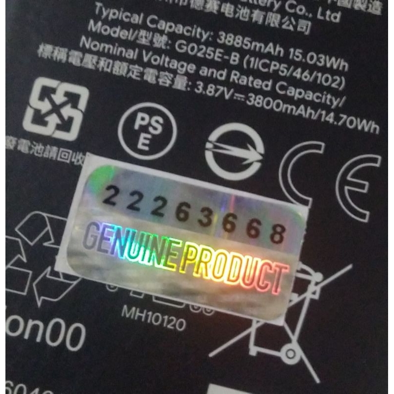 Blackpanda Gopix G025E-B Original 100% Genuine Batu Batre Battery Baterai Gopix Pixel 4A 5G