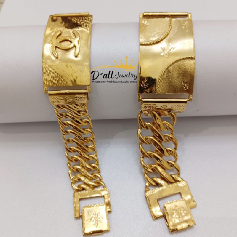 Gelang peneng lipan, gelang replika emas, lapis emas 24k