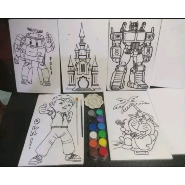 

Murah Luar Biasa PAKET HEMAT Styrofoam Mewarnai Anak Ukuran 2 x 3 cm Lengkap Alat Lukis Anak Gabus Sterofoam Sterofom Gambar Busa Kanvas Lukisan Melukis Set Gambar Karakter Armina Art
