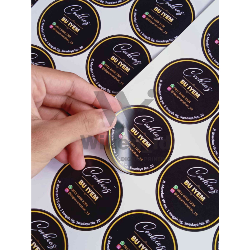 

CETAK STICKER CHROMO | OLSHOP/ LABEL BULAT LABEL NAMA LABEL MAKANAN TOPLES KEMASAN BOTOL MINUMAN CUSTOM