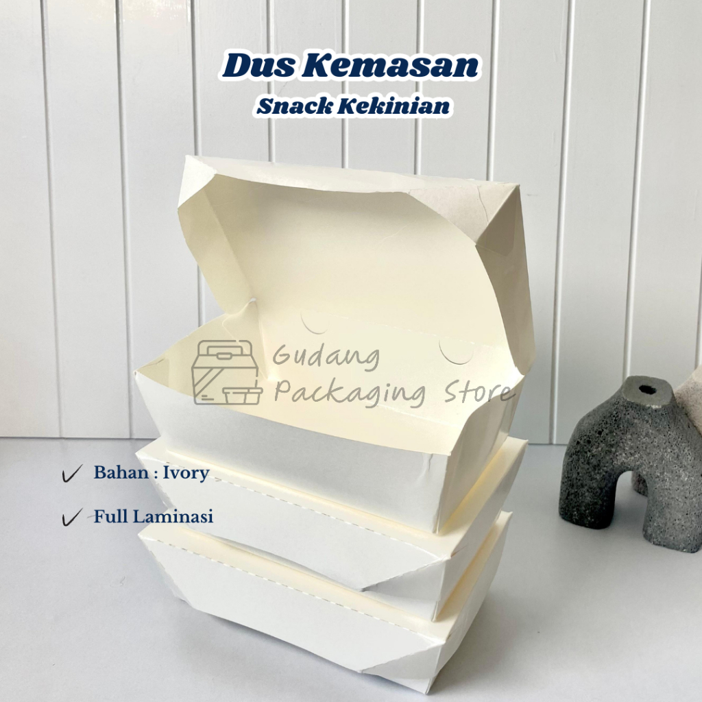 50 PCS/Lunch Box ivory ukuran S/M/L/ Lunch box ivory forming