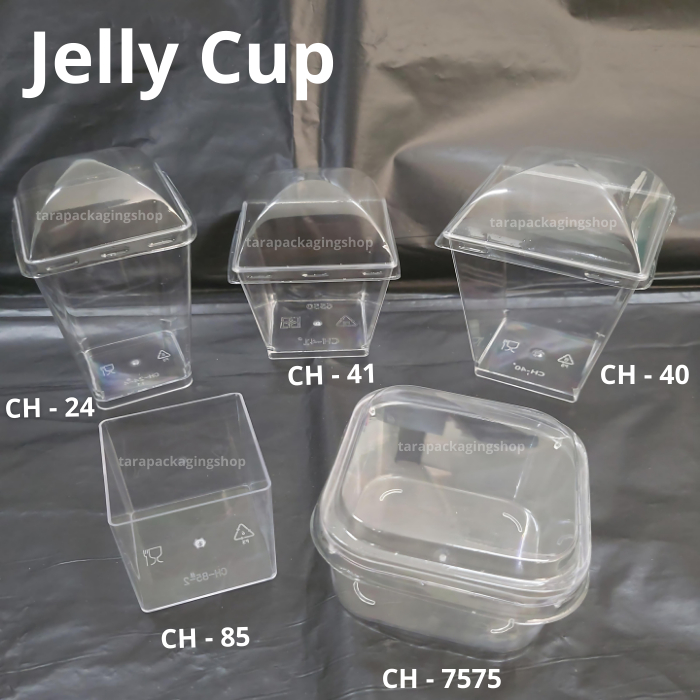 Gelas Puding Cup Serbaguna 90-200ml - Jelly Cup & Tutup (CH 7575, CH 40, CH 41, CH 24, CH 85)