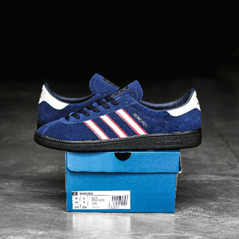 Baqicot Store | Adidas Munchen Edge Deep Blue Original BNIB Brand New With Box Real Picture