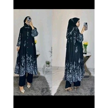 SET TUNIK HIJAB ALMIRA RAYON PREMIUM