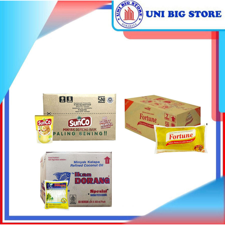 

Minyak Goreng Ikan Dorang Sunco Fortune 500ml x 24 pcs DUS
