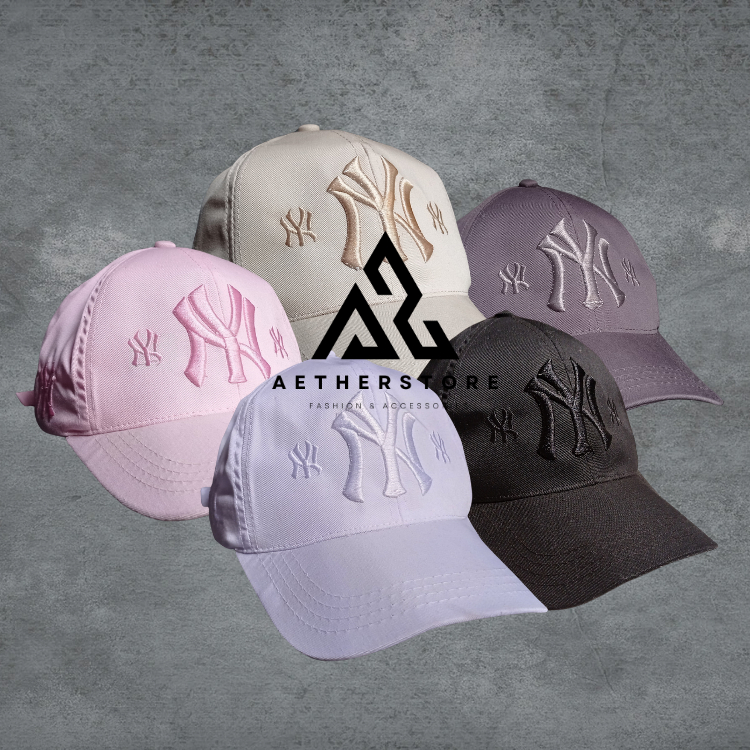 Topi Baseball Dewasa | Topi Baseball Bordir Motif NY Kece Dewasa Laki-laki Perempuan | Unisex