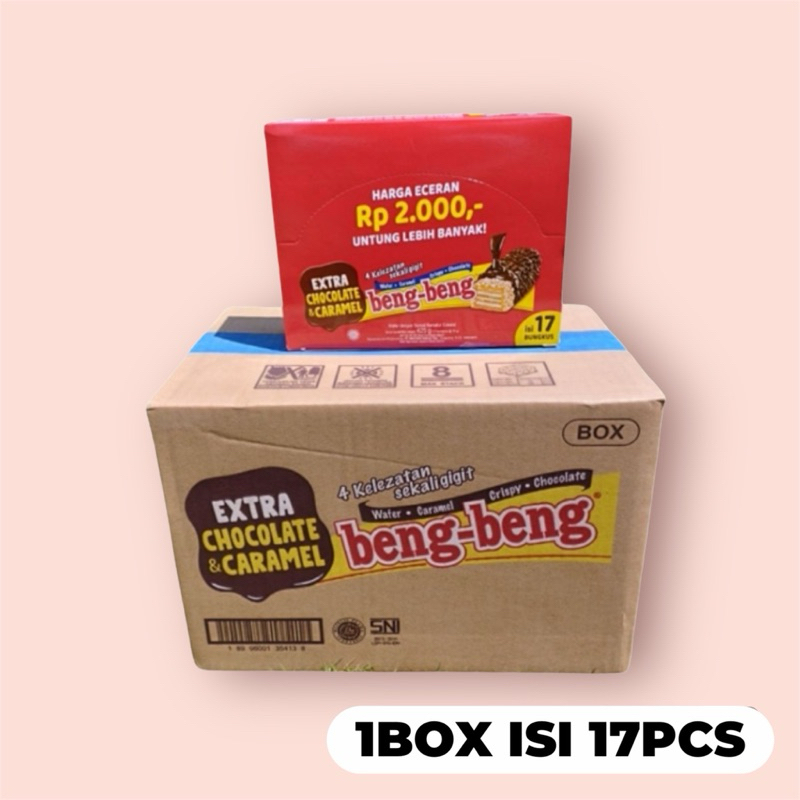 

( BOX ) BENG BENG WAFER COKLAT 1box isi 17pcs