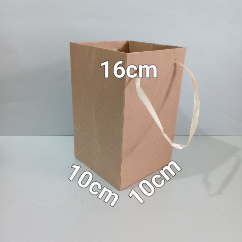 

paperbag polos kotak u/mug ukuran(10×10×16)cm isi 12pcs/pack