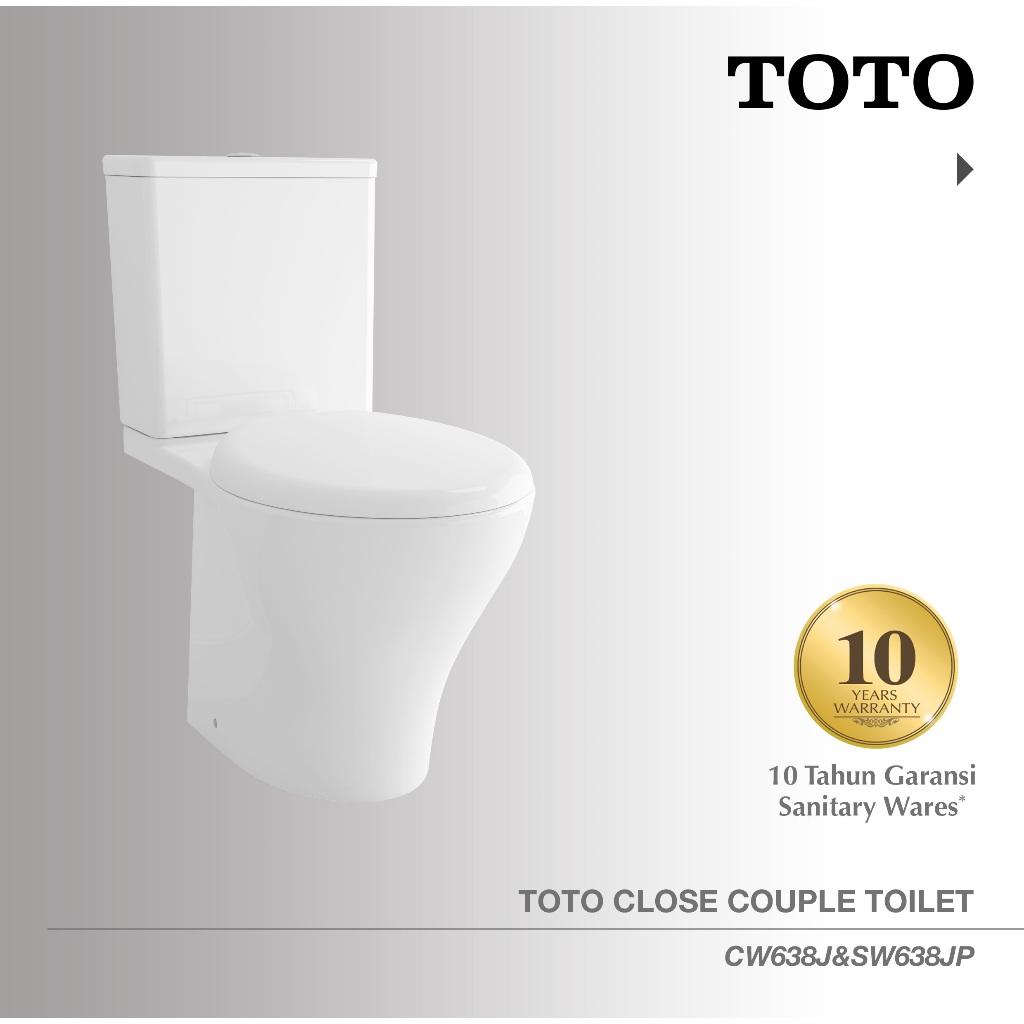 TOTO Closet CW638J/SW638JP | Closet Duduk - Kloset - Kloset Duduk - Standart