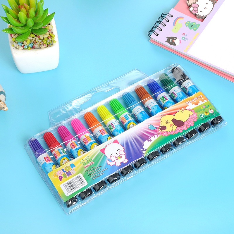 

DIY 1SET 12PCS SPIDOL WARNA WARNI TERMURAH / SPIDOL UNTUK MEWARNAI ATK