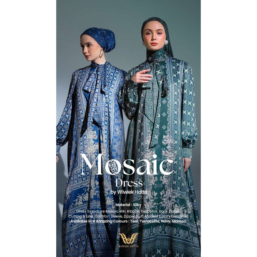 Wiwiek Hatta (WH) Mosaic Dress With Signature Print