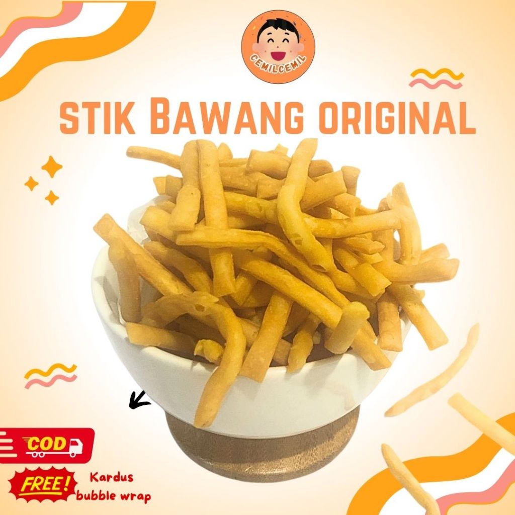 

CEMILCEMIL Stik Bawang Gurih Renyah (Keripik Bawang) / Kue Bawang