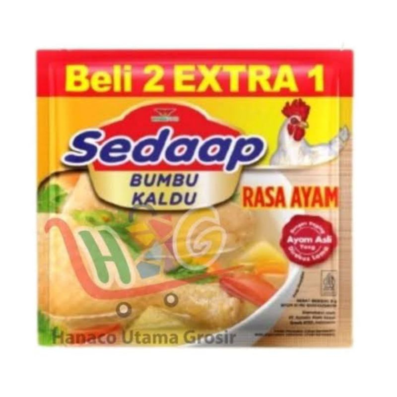 

Sedaap bumbu kaldu kemasan renteng rasa ayam