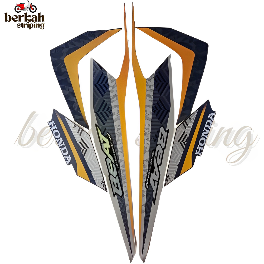STIKER STRIPING STANDAR MOTOR HONDA BEAT ISS 2021 GROSIR TERMURAH TERLARIS