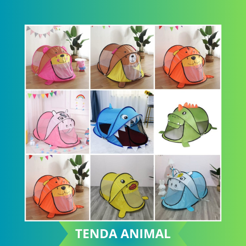 TENDA ANAK-ANAK MURAH/TENDA ANAK KARAKTER HEWAN/TENDA CAMPING ANAK/TENDA LIPAT/TENDA MAIN/TENDA ANAK