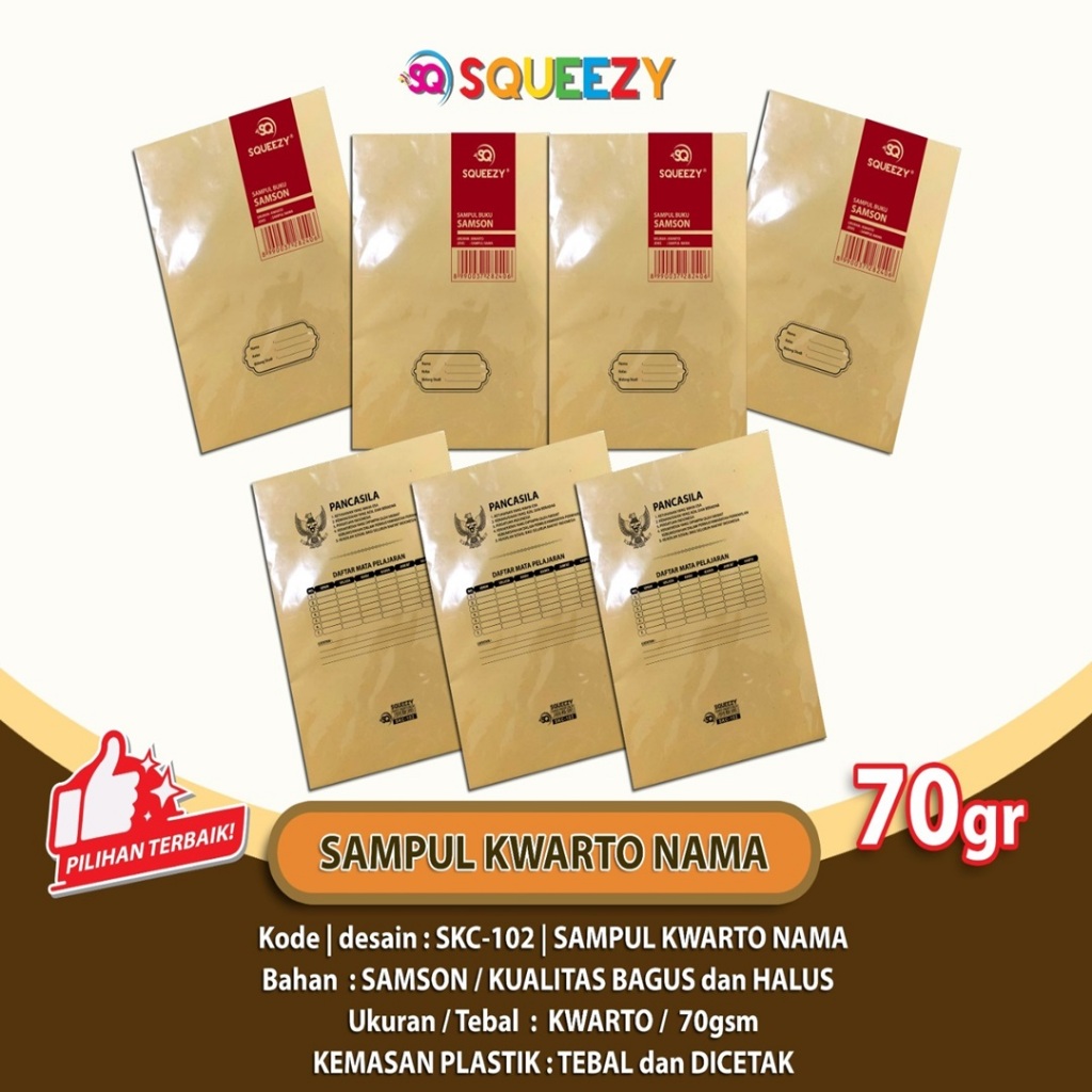 

GROSIR Kertas Sampul Coklat Garuda Kwarto SQUEEZY 1 Pak isi 20 Lembar / Kertas Sampul Kuarto