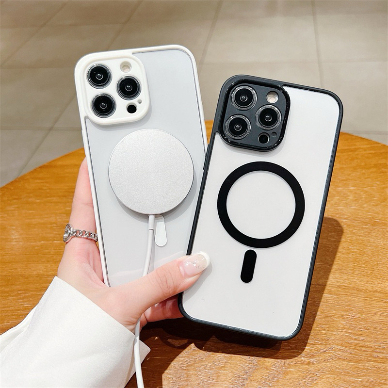 New CASE IPHONE Magsafe Clear Magnetic Rainbow IPHONE 11 12 13 14 15 PRO MAX 14+ 15+