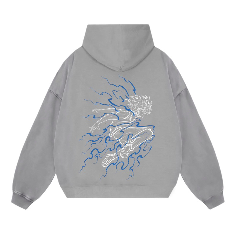 ￼Lettucy Hoodie Boxy | Hoodie Boxy Anime | Hoodie Blue Thunder