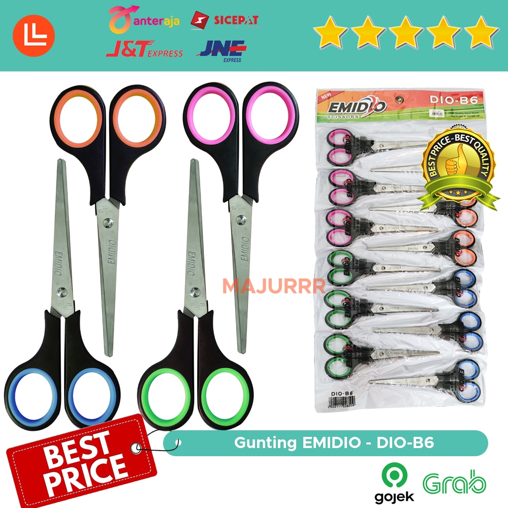 

Gunting EMIDIO Warna Berkualitas Ukuran 5 Inch DIO-B6 / Gunting Murah Tajam