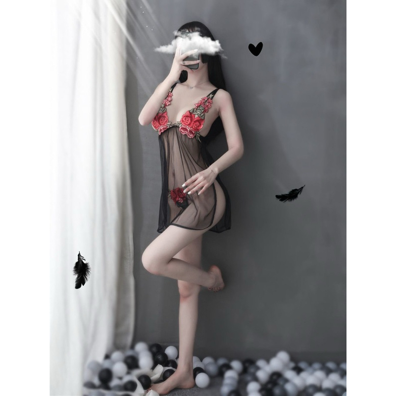 T002- Violet Lingerie seksi | Baju tidur seksi transparan kekinian