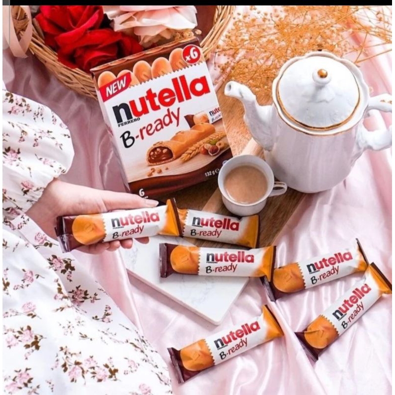 

Nutella B Ready isi 6 pcs Nutela Bready 132 gram ( 22 gr x 6 pcs )