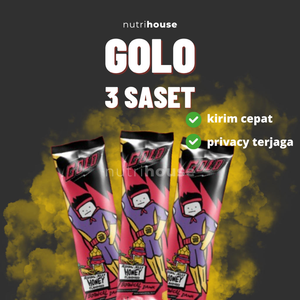 

Golo 3 saset BPOM Suplemen Herbal Pria
