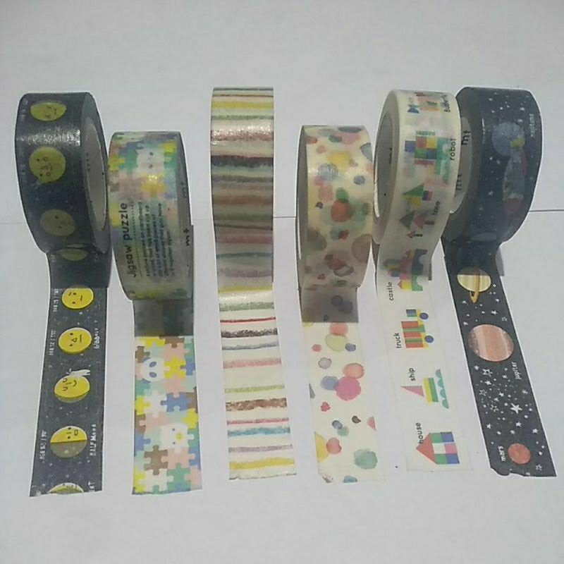 

6 Pcs MT Masking Tape MT For Kids / Washi Tape Creative Masking Tape Diary Scrapbooking DIY Decoration Washi Tape