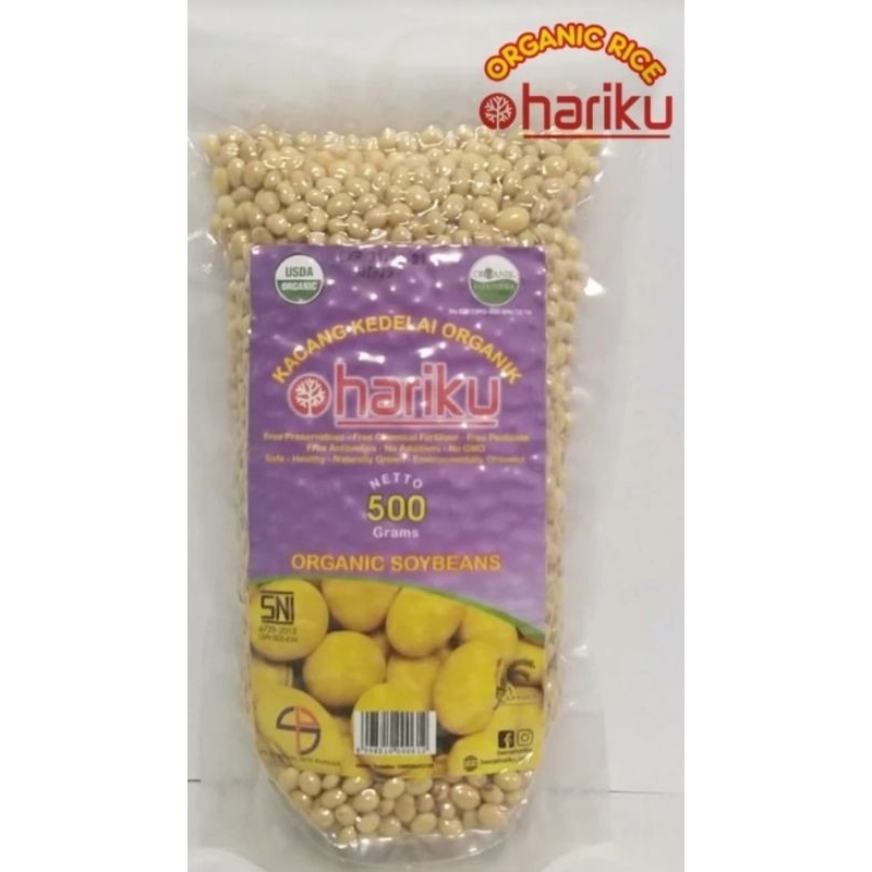 

Kacang Kedelai Organik Hariku Non GMO 500gr *Pekanbaru*