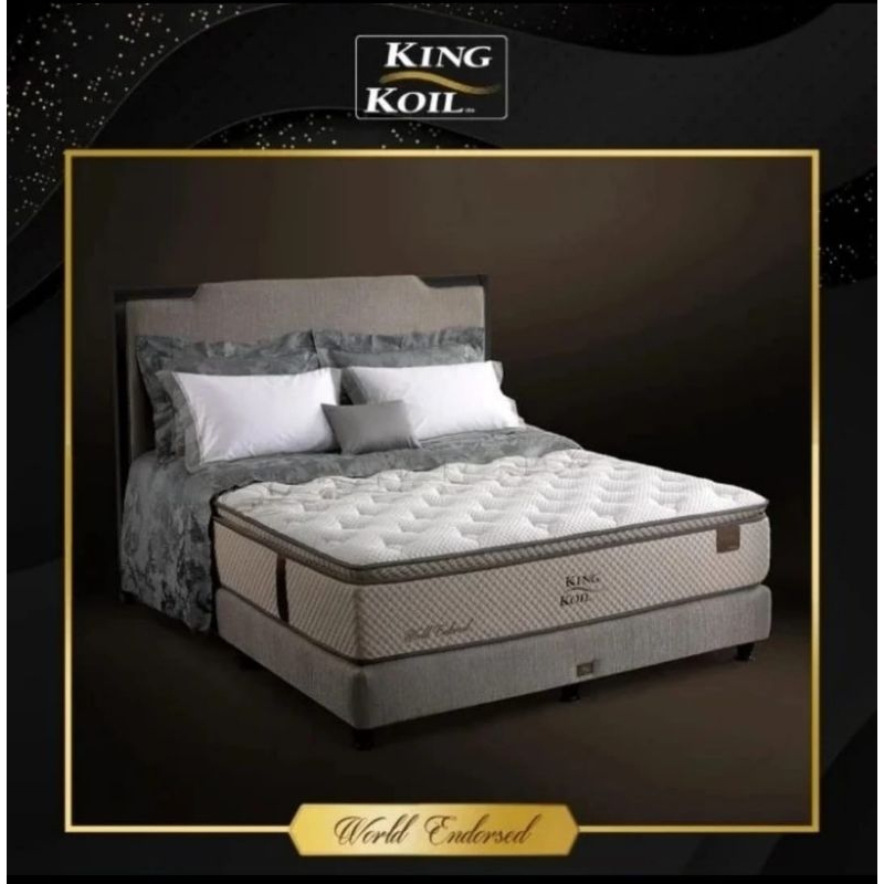 KING KOIL WORLD ENDORSED 160 180 200 Full Set Kasur Springbed / King Koil WE