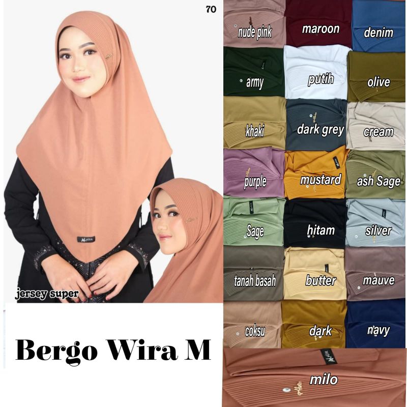 bergo daily oval polos pet M Alwira/ bergo polos daily jersey Alwira / bergo daily Alwira