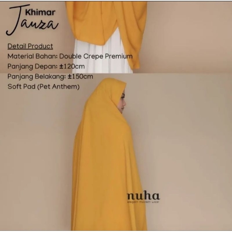 Khimar jauza & najwa by Nuha syari