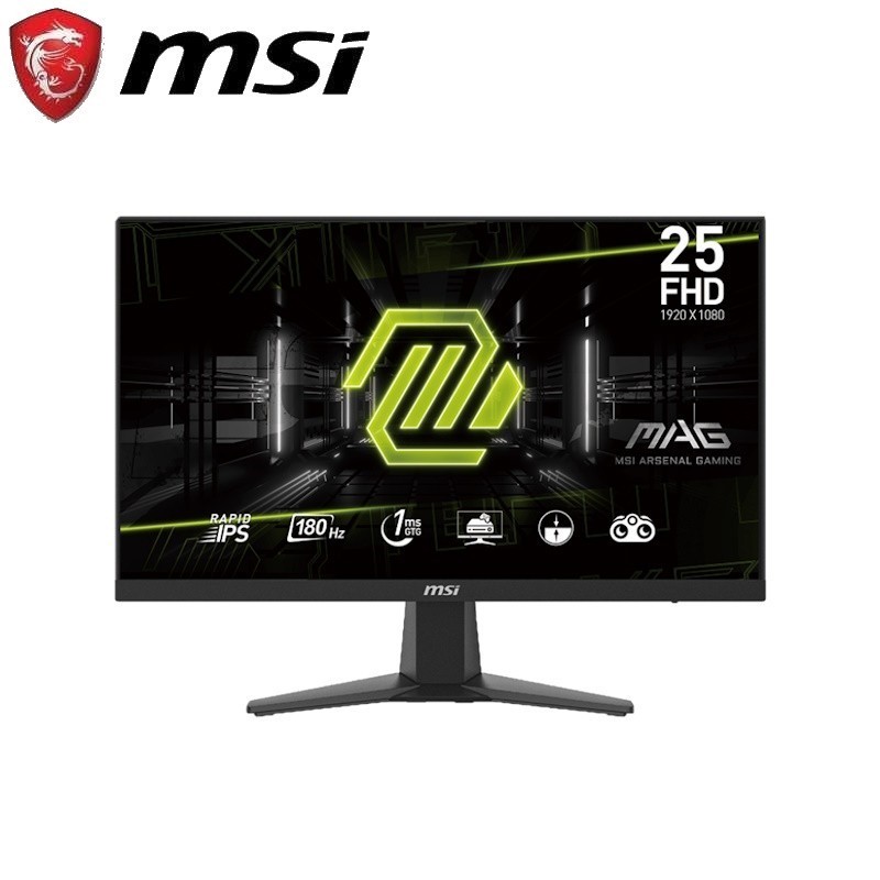 MSI MAG 256F 25 Inch Gaming Monitor - FHD IPS 180Hz 1ms