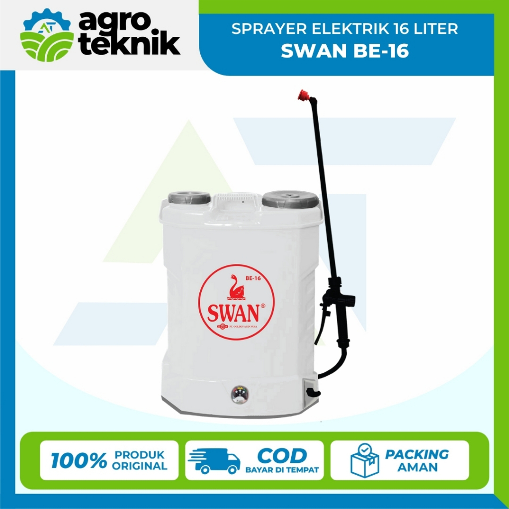 Agroteknik - Sprayer Elektrik Swan BE-16 Alat Semprot Hama Tanaman 16 Lliter