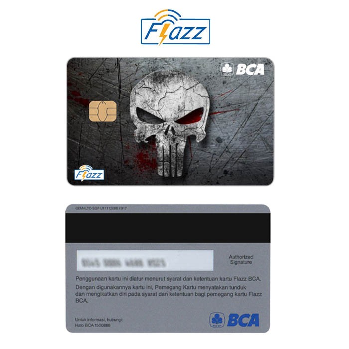 Punisher Kartu E-Money Flazz BCA Gen 2 NFC Custom Card