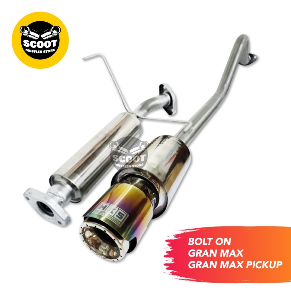 Knalpot Mobil Bolt On Gran Max / Gran Max Pickup Muffler HKS Rainbow